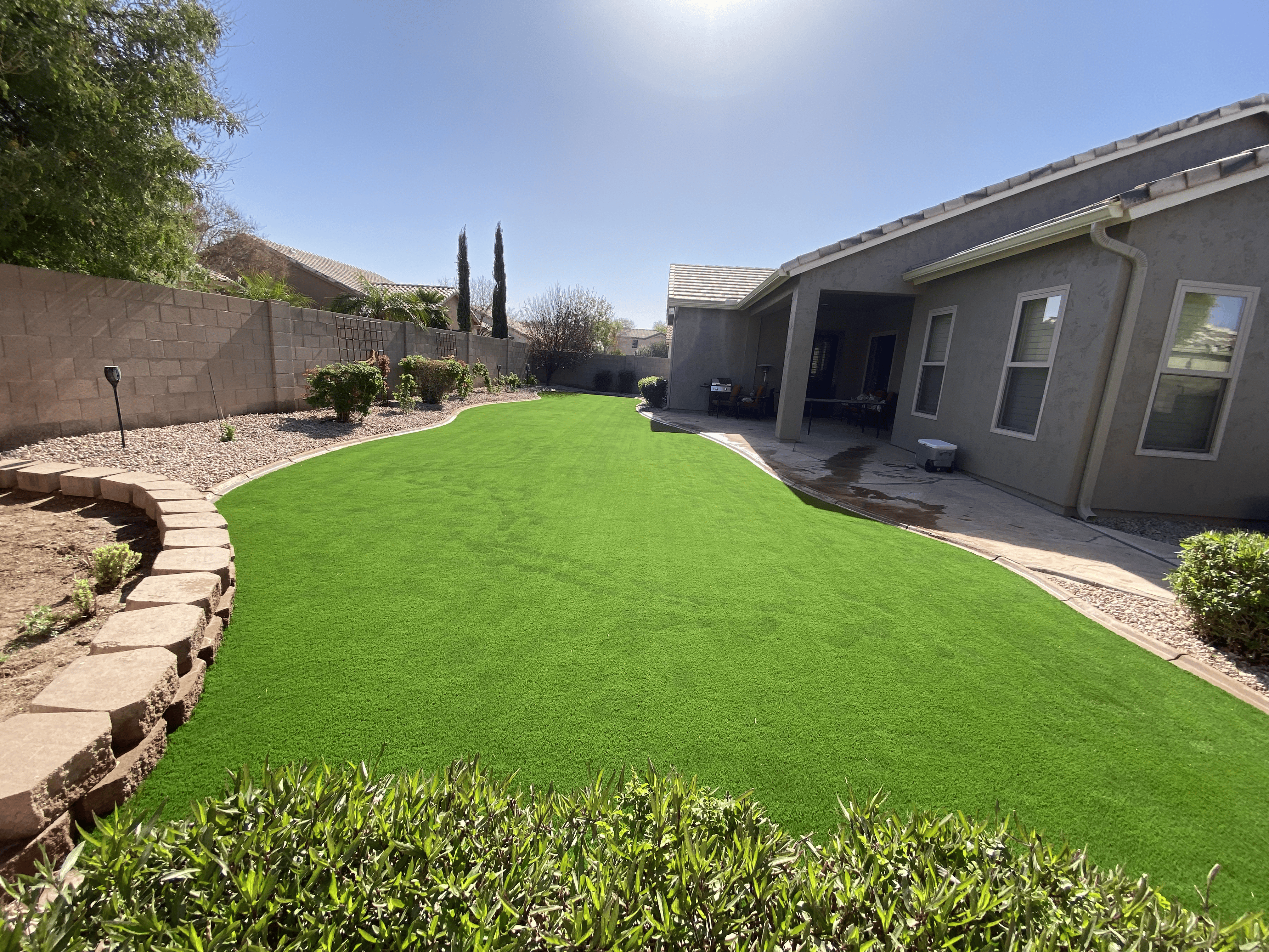 Bull Horn Landscaping crew at work